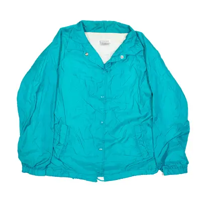 Coach Jacket Blue Nylon 90s Womens M