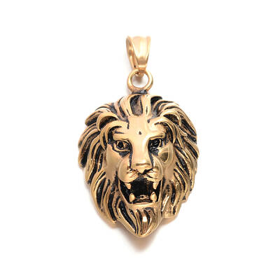 Lion Retro 304 Stainless Steel Pendants