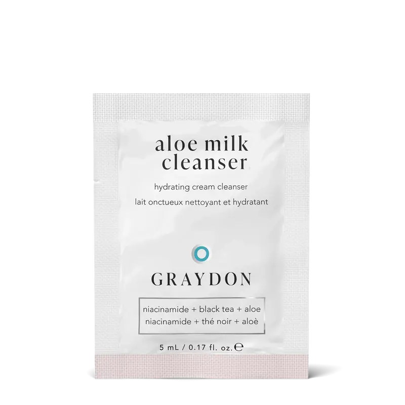 Graydon Skincare samples | Choose: Aloe Milk Cleanser sample