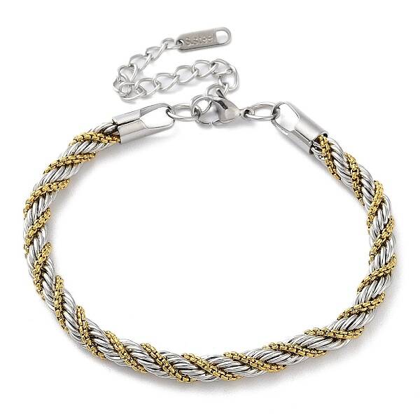 304 Stainless Steel Rope Chain Bracelets for Women