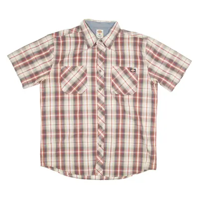 DICKIES Mens Shirt Red Check XL