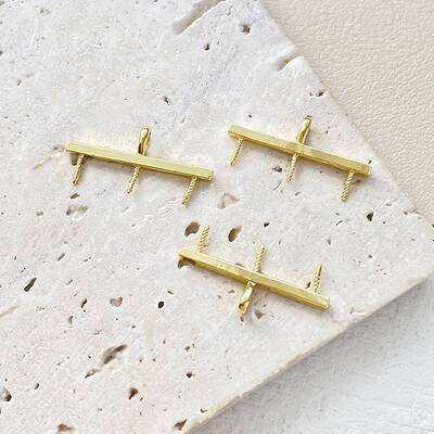 Brass Screw Eye Pin Peg Bails