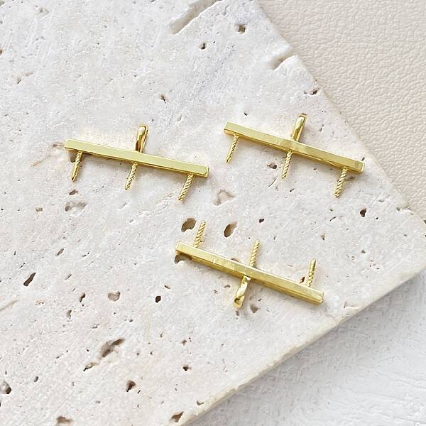 Brass Screw Eye Pin Peg Bails