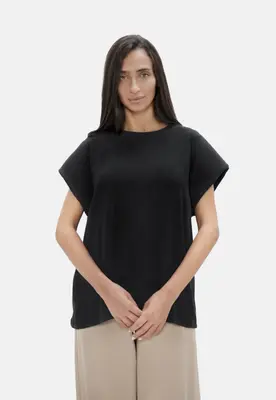 Muscat - Bold Shoulder Tee - Black Sand | Size: M
