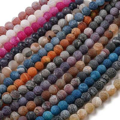 Natural Weathered Agate Beads Strands