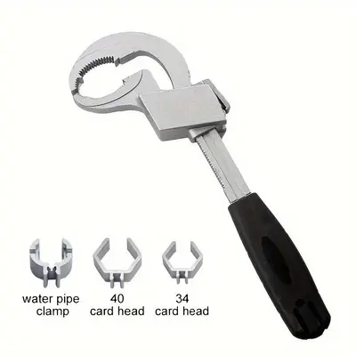 Universal Adjustable Double-ended Wrench, Multifunctional Adjustable Wrench for Sink Faucet Repair, Hand Tools