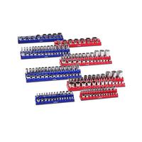 Magnetic Socket Organizer Set 8PCS Socket Trays Blue & Red for Metric SAE  Socket Organizers  Magnetic and non-magnetic