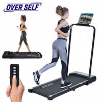 OVER SELF 6.2 mph Foldable Walkable walking Treadmill with Handle, Remote Control Exercise Equipment for Home and Office Use....