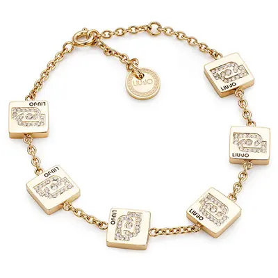 Liu Jo Affascinante Bracciale Placcato Oro Con Zirconi Fashion Lj2003