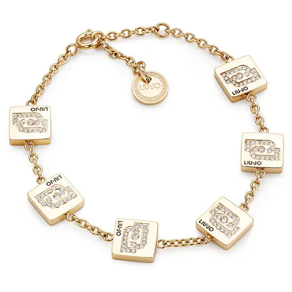 Liu Jo Affascinante Bracciale Placcato Oro Con Zirconi Fashion Lj2003