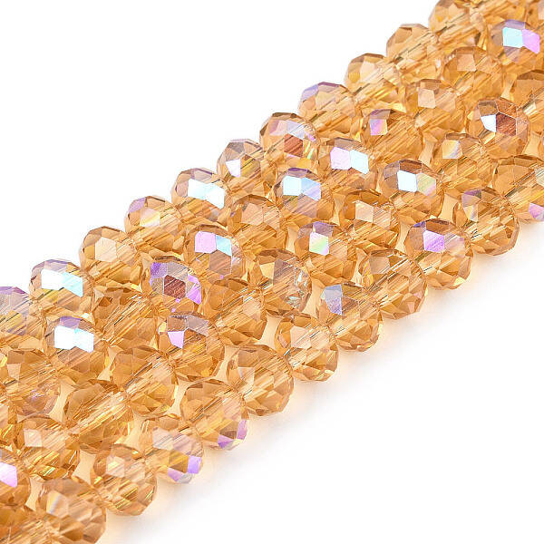 Electroplate Glass Beads Strands