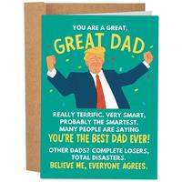 Great Dad Funny Trump Father's Day Card