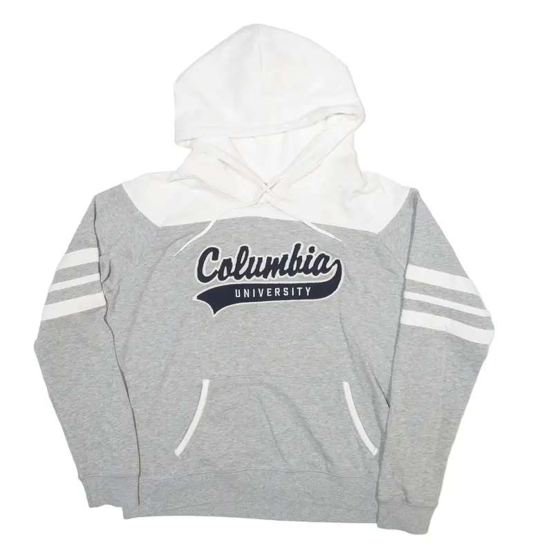 CAMP DAVID Columbia University USA Hoodie Grey Pullover Womens L