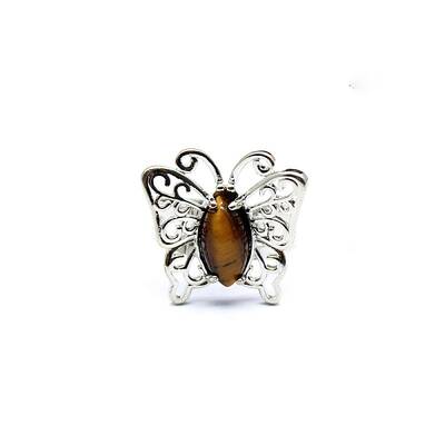 Natural Tiger Eye Finger Ring