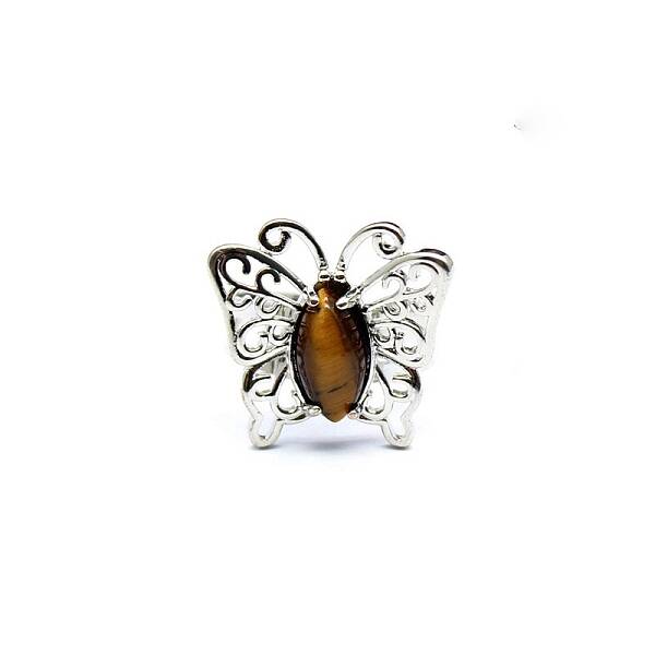 Natural Tiger Eye Finger Ring