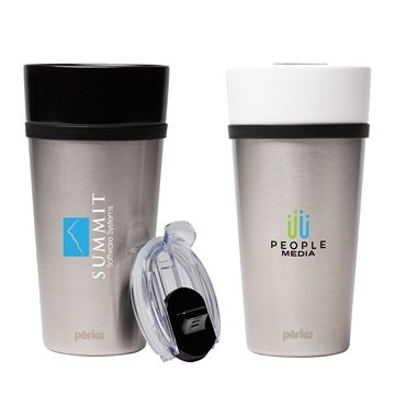 24 Customized Perka Linden 14 oz Double Wall Ceramic Tumbler w/ ...