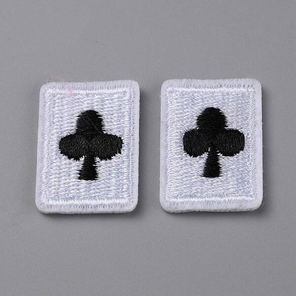 Playing Card Theme Polyester Embroidery Cloth Iron on/Sew on Patches