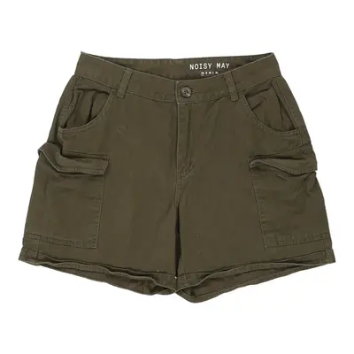 Noisy May Cargo Shorts - 27W UK 8 Khaki Cotton