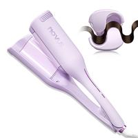 NOVUS Wave Curling Iron,Anti-Scald ,1.4 inch Fast Heating ,4 Temp Ceramic Hair Waver, 2 Barrel Ionic Wavy Culer for Wide Deep...