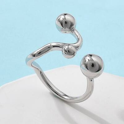304 Stainless Steel Round Cuff Rings for Women
