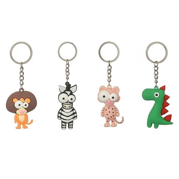 PVC Plastic Pendant Keychain