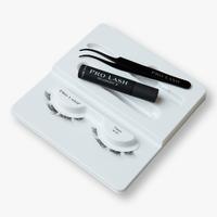 Pro Lash Mini Kit - Lash Extensions - At Home Lash Extension Kit - 1 set of Lashes, Tweezers & Adhesive -Makeup false  eyelas...
