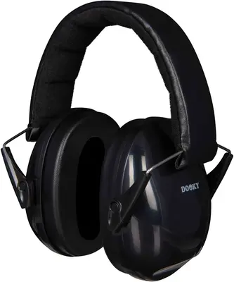 Dooky Baby Ear Protection JUNIOR 36m+ children's hearing protection black