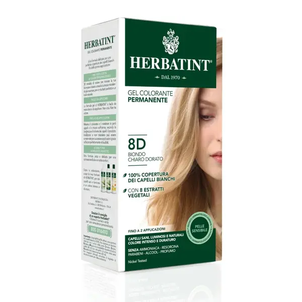 Permanent Coloring Gel 8D Light Blonde Herbatint 170ml