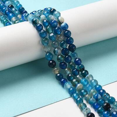 Natural Striped Agate/Banded Agate Beads