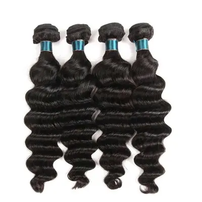 Indian Human Hair 4 Bundles Loose Deep Wave Bundles Deals-AshimaryHair.com