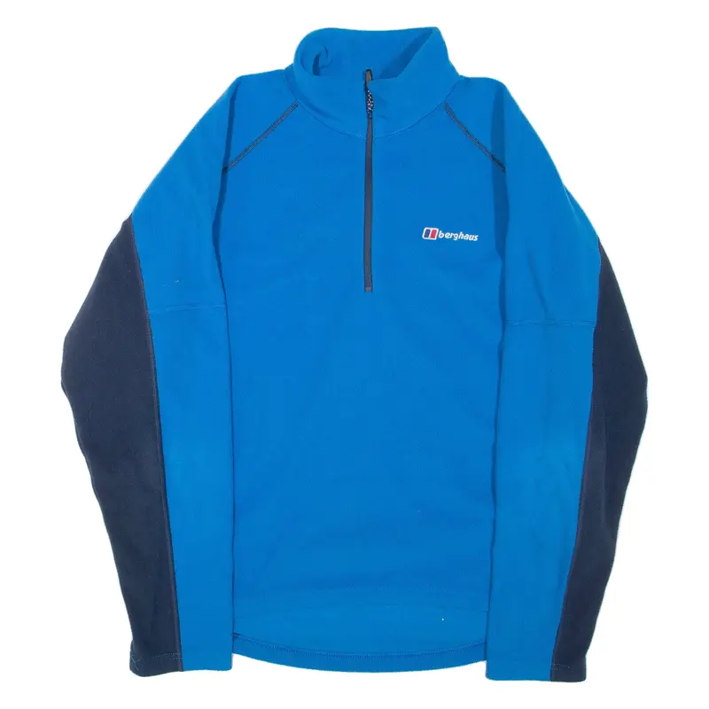 BERGHAUS Mens Fleece Blue 1/4 Zip M