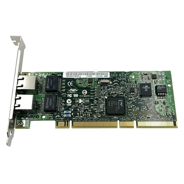 P61938B Intel PRO/1000 MT Dual-Ports RJ-45 1Gb/s 10Base-T/100Base-TX/1000Base-T Gigabit Ethernet PCI-X Server Network Adapter