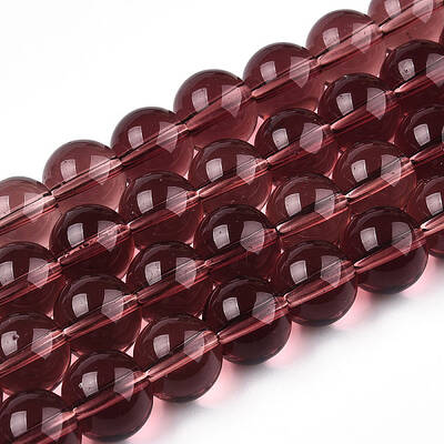 Transparent Glass Beads Strands