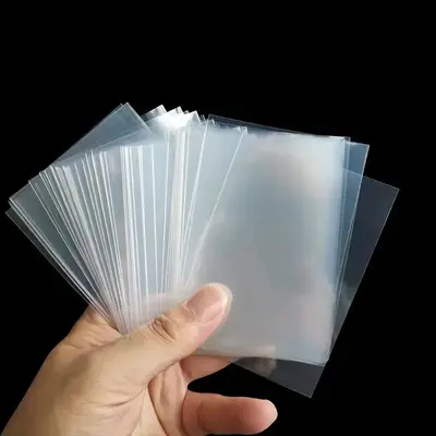 Clear Card Sleeve, 50pcs/pack Transparent Card Protector, Acid-free Inner Sleeve for Mini Photocards, ID & Credit Card Holder