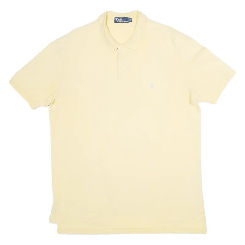 POLO RALPH LAUREN Mens Polo Shirt Yellow XL