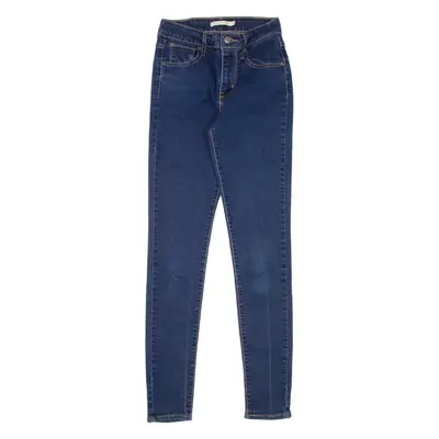 LEVI'S 721 High Rise Womens Jeans Blue Slim Skinny W26 L32