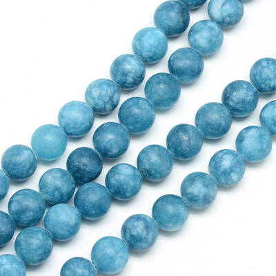 Natural White Jade Bead Strands