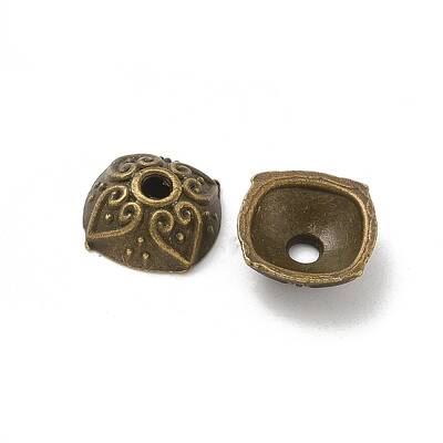 Tibetan Style Alloy Bead Caps