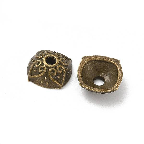 Tibetan Style Alloy Bead Caps