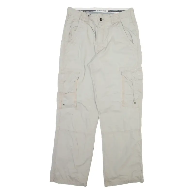 NORTH COAST Mens Trousers Grey Relaxed Straight W32 L31