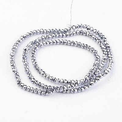 Electroplate Glass Bead Strands