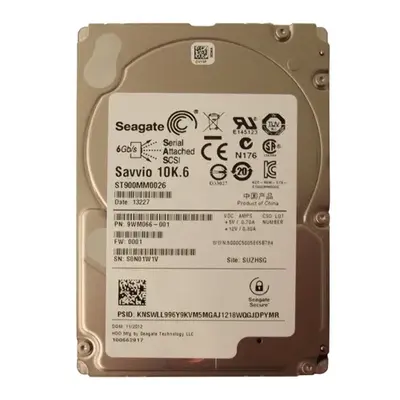 9WM066-001 Seagate 900GB 6Gb/s SAS 10000 2.5-inch 64MB Hard Drive