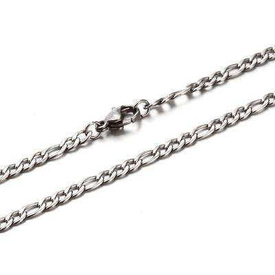 Tarnish Resistant 304 Stainless Steel Figaro Chain Necklaces