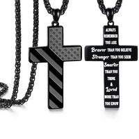 SAM & LORI Cross Necklace for Men Teens Boys Gifts Graduation Teenage Him 10 12 Year Old Ideas Confirmation Birthday Cool Boy...