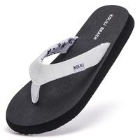 KOLILI Women's Yoga Mat Fashionable Arch Support Flip Flops Sandals Comfortable Max Cushioned Thong Sandals for Outdoor Vacat...