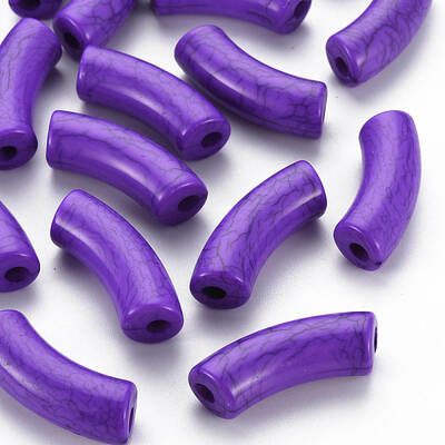 Opaque Crackle Acrylic Beads