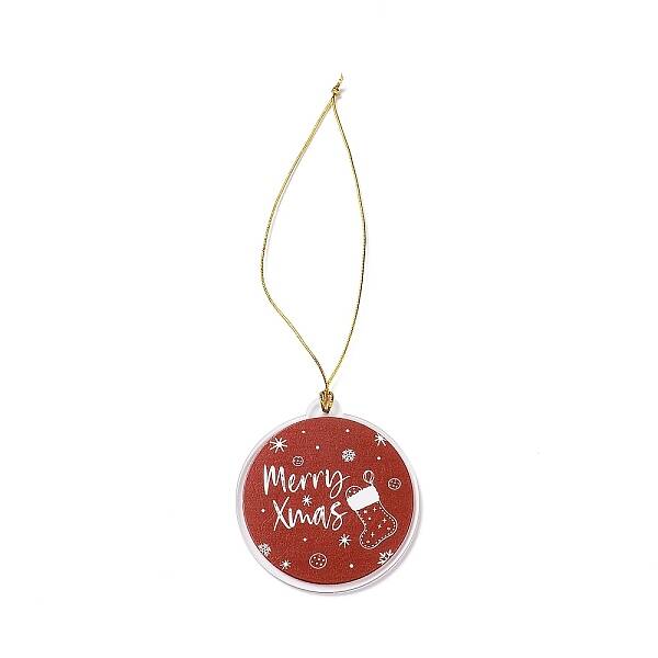 Christmas Theme Acrylic Pendant Decoration