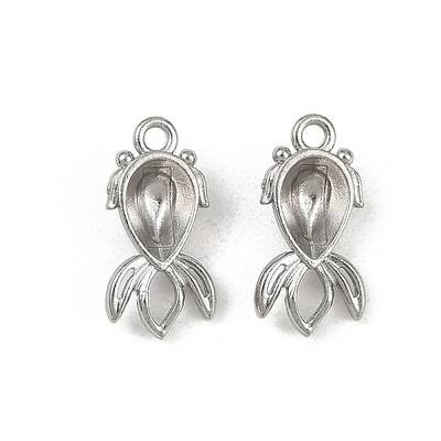 304 Stainless Steel Pendant Cabochon Settings