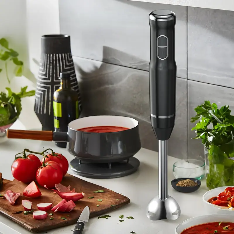 Lalayuan Handheld Blender, 2-speed 400W Electric Immersion Blender with Detachable Base, Electric Hand Blender with Blades, H...