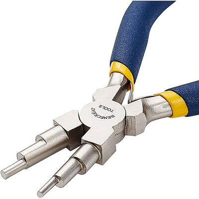 BENECREAT 6 in 1 Bail Making Pliers Wire Looping Forming Pliers with Non-Slip Comfort Grip Handle for 3mm to 9.5mm Loops and ...